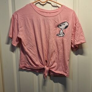 Pink Charlie Brown Peanuts Character T Shirt